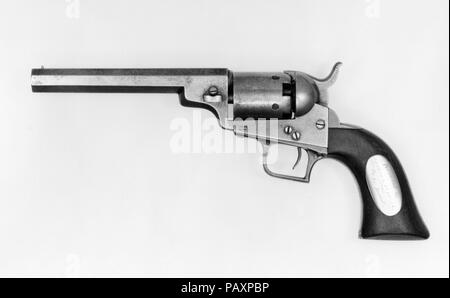 Pocket Modell Colt revolver. Kultur: American. Abmessungen: L 9 3/4 in. (24,8 cm); L. von Zylinder 5 in. (12,7 cm); Cal. .31 in. (7,9 mm); Wt. 1 lb. 7.7 oz. (671.9 g). Datum: 1848. Museum: Metropolitan Museum of Art, New York, USA. Stockfoto