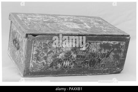 Box. Kultur: Schweizer. Abmessungen: 17 x 7 in. (43,2 x 17,8 cm). Datum: 16. Museum: Metropolitan Museum of Art, New York, USA. Stockfoto