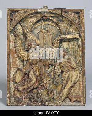 Die Verkündigung. Kultur: Deutsch. Abmessungen: Insgesamt: 15 1/4 x 12 1/2 in. (38,7 x 31,8 cm). Datum: 16. Museum: Metropolitan Museum of Art, New York, USA. Stockfoto