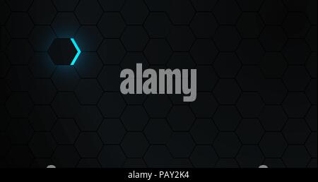 Abstrakte technologischen Hintergrund aus den Waben Stock Vektor