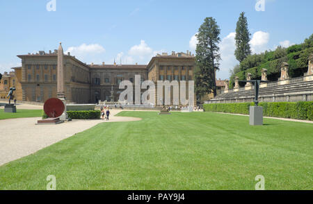 Der Palazzo Pitti und Palazzo Pitti in Florenz tuscsny itsly Stockfoto