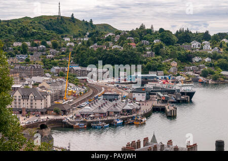 Hafen von Oban, Argyll. Schottland. Stockfoto