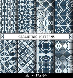 Kreis geometrischer Vektor pattern, Pattern füllt, Webseite, Hintergrund, Oberflächen und Texturen Stock Vektor