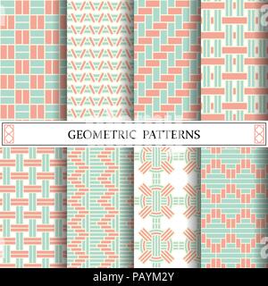 Geometrische Muster in Pastellfarben, Webart Muster für Hintergrund Webpage und die Textur der Oberfläche Stock Vektor