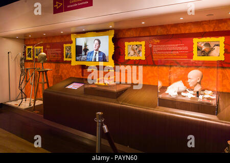 LOS ANGELES, USA - 28.September 2015: Madame Tussauds Hollywood Wax Museum. Marie Tussaud wurde als Marie Grosholtz 1761 geboren Stockfoto
