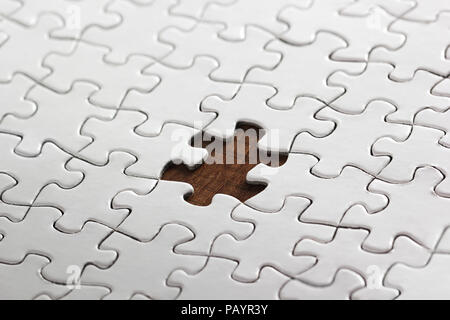 Wtite Puzzle Stockfoto