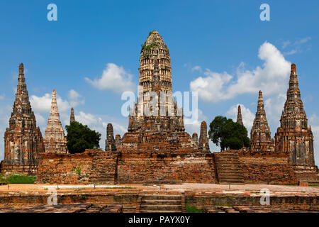 Bleibt der buddhistische Tempel in Ayutthaya, Thailand Stockfoto