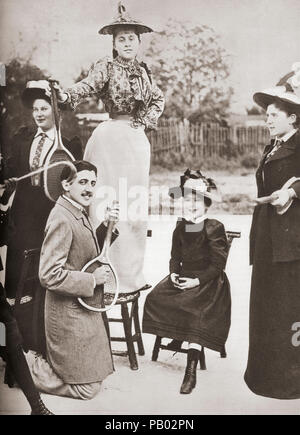 Valentin Louis Georges Eugène Marcel Proust, 1871 - 1922, aka Marcel Proust. Der französische Romancier, Kritiker und Essayist. Nach einer zeitgenössischen Print. Stockfoto