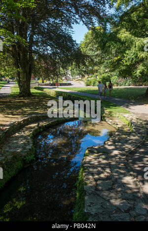 Die preisgekrönte Trenance Park in Newquay in Cornwall. Stockfoto