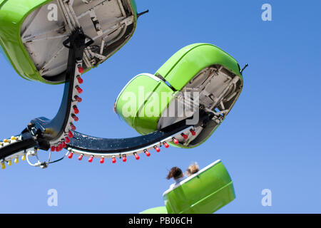 Karneval Fahrten auf einem Rodeo Messe in Austin, TX Stockfoto