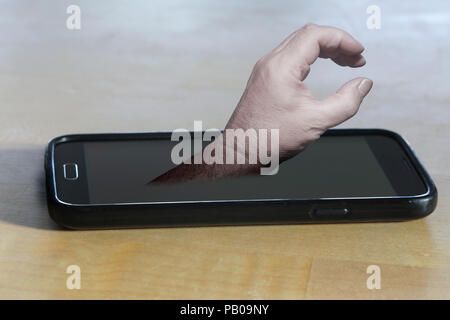 Konzeptionelle Datendiebstahl Stockfoto
