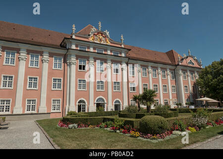 Das neue Schloss, Meersburg, Bodensee, Baden Württemberg, Deutschland, Europa. Das Neue Schloss wurde zwischen 1712 und 1760 als Residenz der Konstanzer Pr gebaut Stockfoto