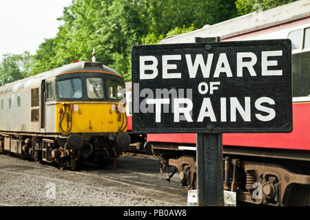 Lokomotiven bei Bodmin Steam Railway Stockfoto