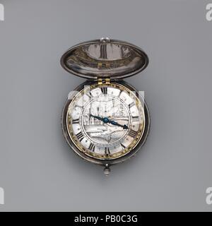 Beobachten. Kultur: Britische, London. Abmessungen: Durchmesser: 2. (5,1 cm). Schöpfer: Uhrmacher: Thomas Taylor (Briten, aktive 1646-95). Datum: Ca. 1650. Museum: Metropolitan Museum of Art, New York, USA. Stockfoto