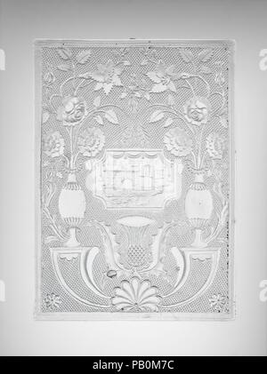 Fensterglas. Kultur: American. Abmessungen: H.7 x 5 in. (17,8 x 12,7 cm). Schöpfer: Glashaus von John und Craig Ritchie. Hersteller: Hergestellt von Wheeling Flint Glass Works (1829-ca. 1839). Datum: 1833-36. Museum: Metropolitan Museum of Art, New York, USA. Stockfoto