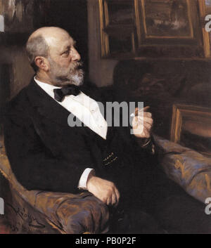 Kroyer Peder Severin - Porträt von Heinrich Hirschsprung Stockfoto