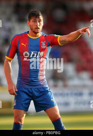 Crystal Palace Joel Ward während einer Saison Testspiel in Lamex Stadion, Stevenage Stockfoto