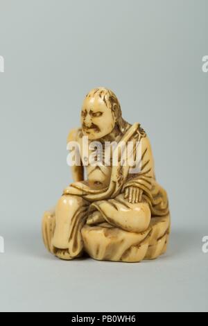 Netsuke. Kultur: Japan. Abmessungen: H.2. (5,1 cm); W. 1 5/8 in. (4.1 cm). Datum: 18. Museum: Metropolitan Museum of Art, New York, USA. Stockfoto