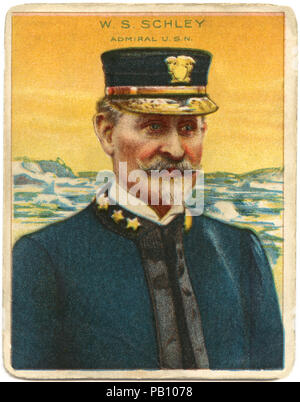 Winfield Scott Schley (1839-1911), Konteradmiral der US-Marine, der Held der Schlacht von Santiago de Cuba während des spanisch-amerikanischen Krieg, Porträt, 1898 Stockfoto