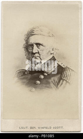 Winfield Scott (1786-1866), General der US-Armee, die im aktiven Dienst als General mehr als jeder Andere in der Geschichte der USA, Porträt, 1860 Stockfoto