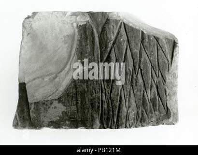 Relief-Fragment. Abmessungen: 12 x 16 x 6. Dynastie: Dynasty 26. Herrschaft: Herrschaft des Psammetich I. Datum: 664-610 v. Chr.. Museum: Metropolitan Museum of Art, New York, USA. Stockfoto