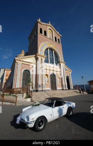 Das Heiligtum der Schwarzen Madonna in Tindari, (Provinz Messina) Sizilien, Italien Stockfoto