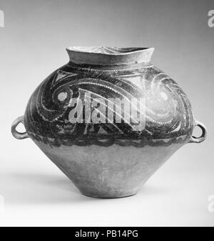 Jar. Kultur: China. Abmessungen: H.13 cm. (33,7 cm). Datum: Ca. 2600-2300 v. Chr.. Museum: Metropolitan Museum of Art, New York, USA. Stockfoto