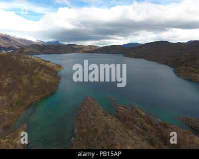 Lago de Villa Ohiggins, Carretera Austral, Patagonien, Chile Stockfoto