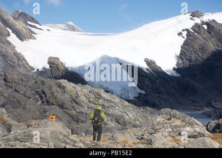 Glaciar El Tigre, Villa ohiggins, Carretera Austral, Patagonien, Chile Stockfoto