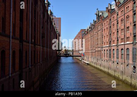 Speicherstadt, Hamburg, Deutschland Stockfoto