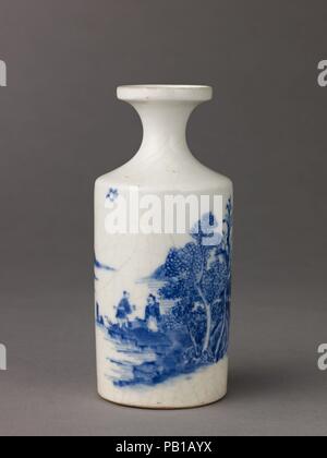 Kleine Flasche-förmige Vase. Artist: Chinesisch, Qing Dynastie. Kultur: Chinesen. Abmessungen: Höhe: 4 cm. (12,3 cm). Datum: vermutlich aus dem 18. Jahrhundert. Museum: Metropolitan Museum of Art, New York, USA. Stockfoto