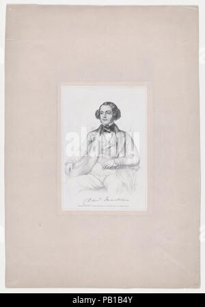 Daniel Maclise. Artist: Nach Edward Matthew Ward (British, London 1816-1879 Windsor). Abmessungen: Chine: 6 15/16 x 4 13/16-in. (17,7 × 12,2 cm) Platte: 7 9/16 x 5 5/16 in. (19,2 × 13,5 cm). Engraver: John Talfourd Smyth (Britisch, Edinburgh, Schottland Edinburgh 1819-1851). Sitter: Daniel Maclise (Irland, Cork 1806-1870 London). Datum: 1775. Museum: Metropolitan Museum of Art, New York, USA. Stockfoto