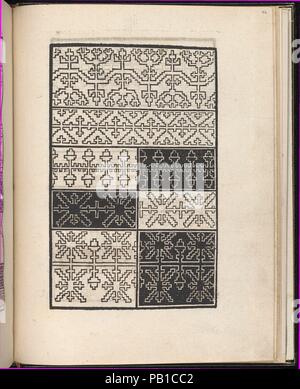 Seite von Ein neues kunstlich Modelbuch ... (Seite 46 r). Maße: Gesamt: 7 11/16 x 5 7/8 in. (19,5 x 15 cm). Herausgeber: Peter Quentel (Deutsch, aktive Köln, 1518-46), Köln. Datum: 1544. Von Peter Guentel, Köln veröffentlicht. Illustrierte Titelseite, architektonischen Grenze auf der Rückseite der Titelseite, 99 Seiten von Designs, die Arme von Köln auf der letzten Seite (Merlos 1063.477, Van Würmer). Museum: Metropolitan Museum of Art, New York, USA. Stockfoto