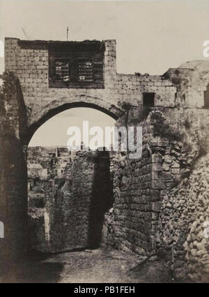 A. Salzmann - Arc de l'Ecce Homo - Jerusalem. Stockfoto