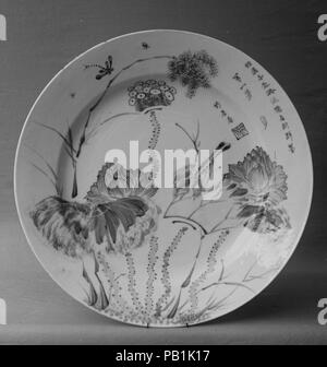 Platte. Kultur: China. Abmessungen: Durchm. 10 5/8 in. (27 cm). Datum: Anfang des 18. Jahrhunderts. Museum: Metropolitan Museum of Art, New York, USA. Stockfoto