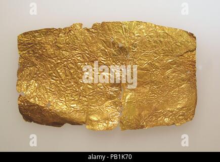 Stirnband von Blattgold. Abmessungen: Andere: 2 7/16 x 4 1/16-in. (6,2 × 10,4 cm). Museum: Metropolitan Museum of Art, New York, USA. Stockfoto