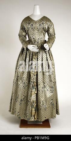 Kleid. Kultur: Französisch. Datum: Ca. 1840. Museum: Metropolitan Museum of Art, New York, USA. Stockfoto