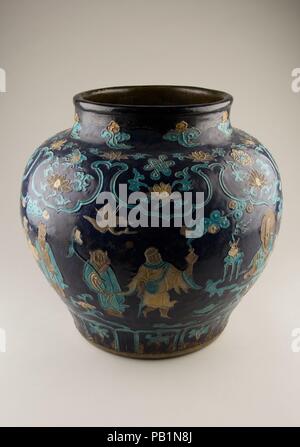 Jar. Kultur: China. Abmessungen: H.13 cm. (33,7 cm); W. 15. (38,1 cm). Museum: Metropolitan Museum of Art, New York, USA. Stockfoto