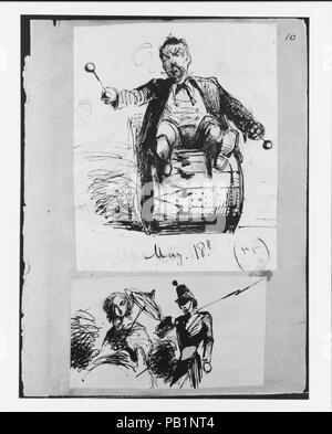 Mai 18 (55) (Aus dem Skizzenbuch). Künstler: James McNeill Whistler (Amerikanische, Lowell, Massachusetts 1834-1903 London). Abmessungen: 3 1/8 x 5 1/8 in. (7,9 x 13 cm). Datum: 1855. Museum: Metropolitan Museum of Art, New York, USA. Stockfoto