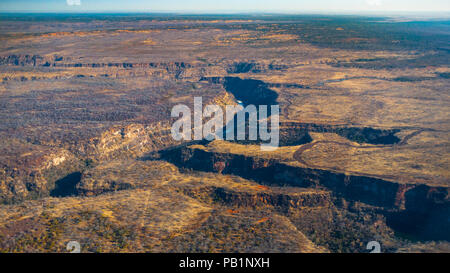 Die Victoria Falls in Simbabwe, Afrika Stockfoto