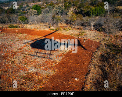 Hubschrauber in Victoria Falls, Simbabwe, Afrika Stockfoto