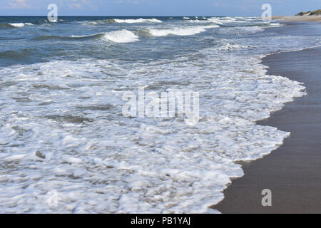 Der Strand am Cape Hatteras National Seashore. Stockfoto