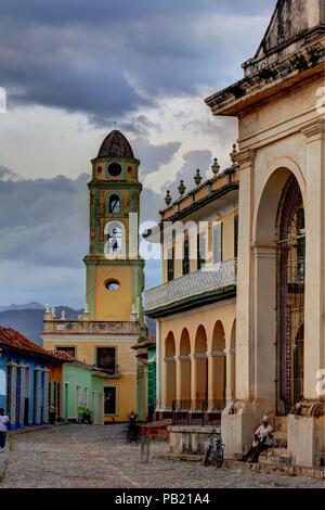 Christo (Christus) Straße, Plaza Mayor, Trinidad, Kuba Stockfoto