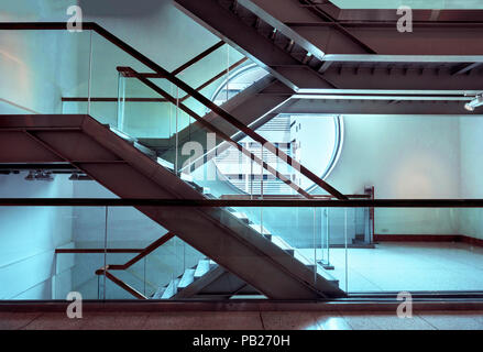 Moderne und conteporary arcitectural Fiktion. Abstrakte Architektur Fragment. Innen- Stockfoto