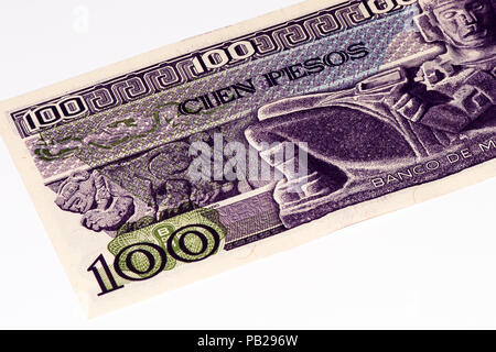 100 mexikanische Pesos Bank Note in 2007. Stockfoto