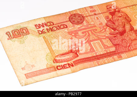 100 mexikanische Pesos Bank Note in 2007. Stockfoto