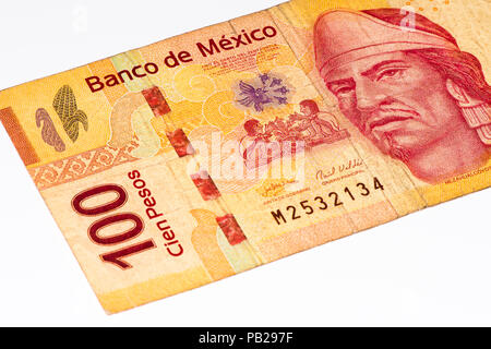 100 mexikanische Pesos Bank Note in 2007. Stockfoto