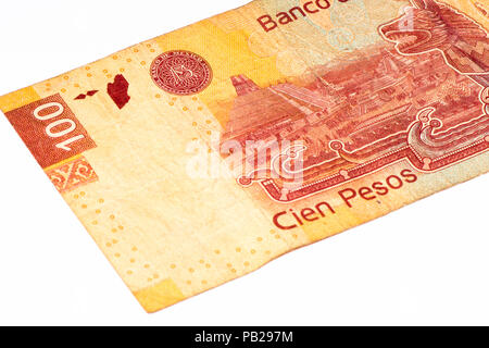 100 mexikanische Pesos Bank Note in 2007. Stockfoto