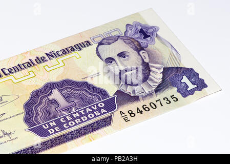 1 Imagen de Cordoba Bank Note. Imagen de Cordoba ist die nationale Währung der Republik Nicaragua Stockfoto