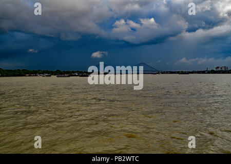 Die vivekananda Setu AKA Kolkata Shibpur Brücke Stockfoto